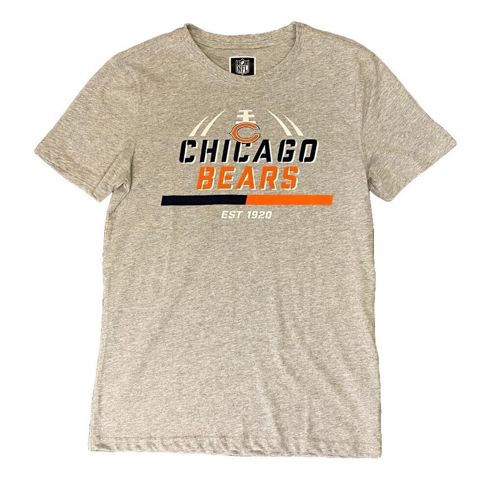 Chicago Bears Men’s Football T-Shirt Size S Gray Short Sleeves NFL Tee NWT $40